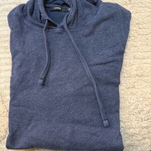 Vince Charcoal Blue Pullover Hoodie